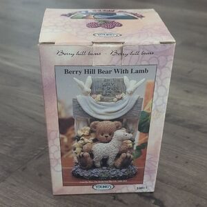 Charming Bear and Lamb Figurine W/Scripture Engraved NIB